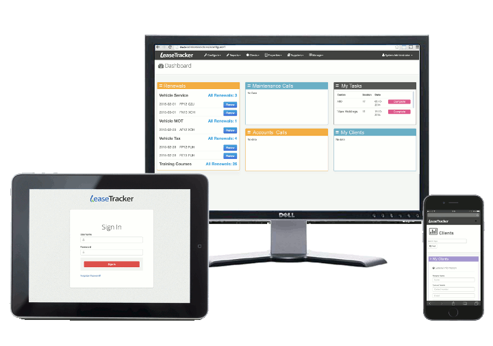 LeaseTracker Software Laptop